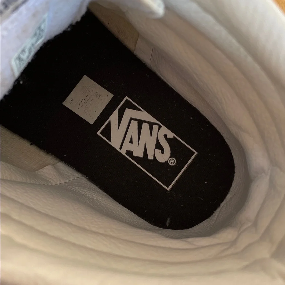 VANS Leather Sk8-Hi True White Sneakers Womens Size 9.5 - Picture 9 of 11